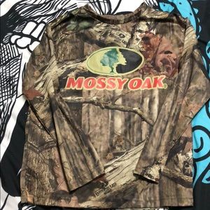 Boys mossy oak breakup shirt